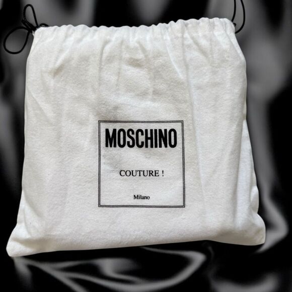 New Authentic Moschino Couture Belt Woman White Size 42 Model 7 A8006 1” Width - Picture 4 of 11